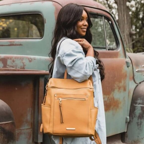 Poppy & Peonies Commuter Backpack - Picture 2 of 8